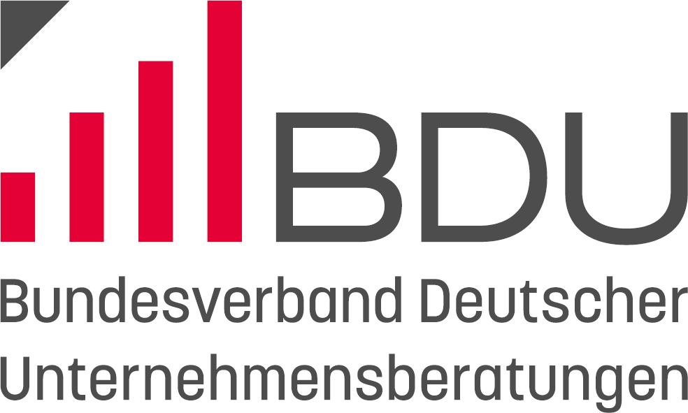 BDU Bundesverband Deutscher Unternehmensberatungen Logo – für Mitglied Siebenlist Personal München